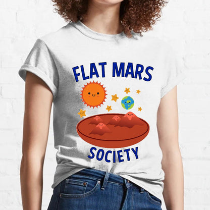 Flat Mars Society Nerdy T-Shirt