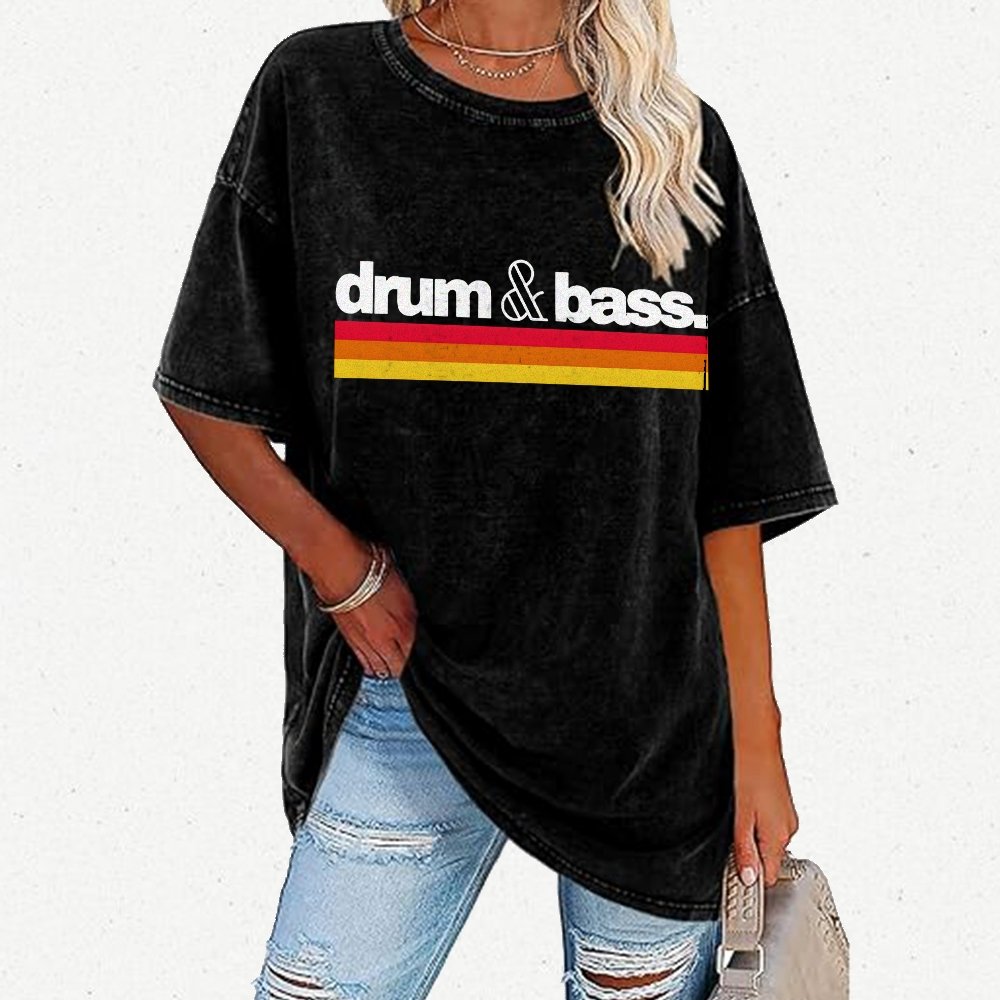 Drum N Bass Vintage Distressed T-shirt