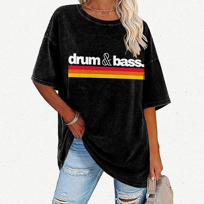 Drum N Bass Vintage Distressed T-shirt