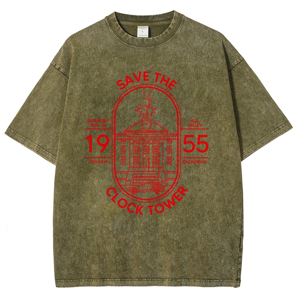Save the Time Marker Vintage Distressed T-shirt
