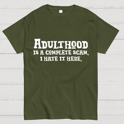 Adulthood Is A Scam Geek T-Shirt