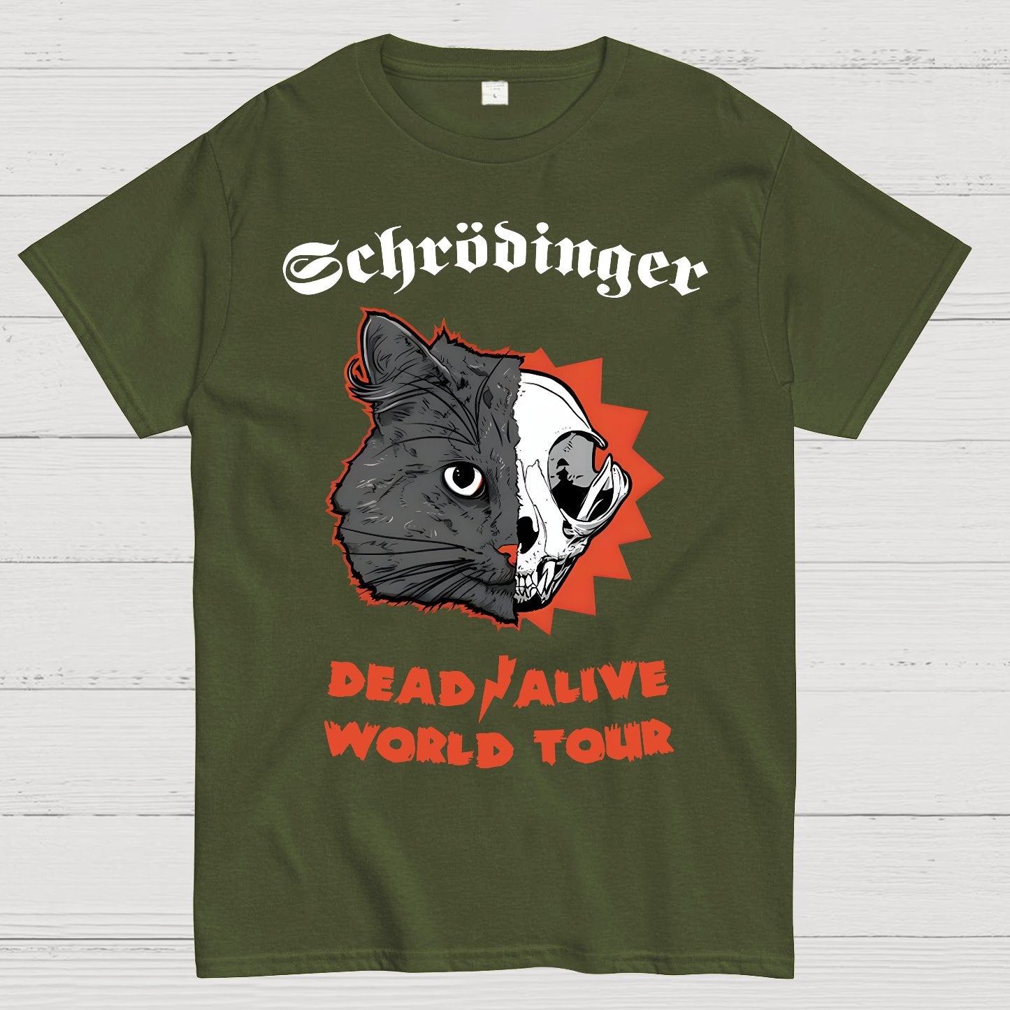 Schrodinger -Dead   Alive World Tour Geek T-Shirt