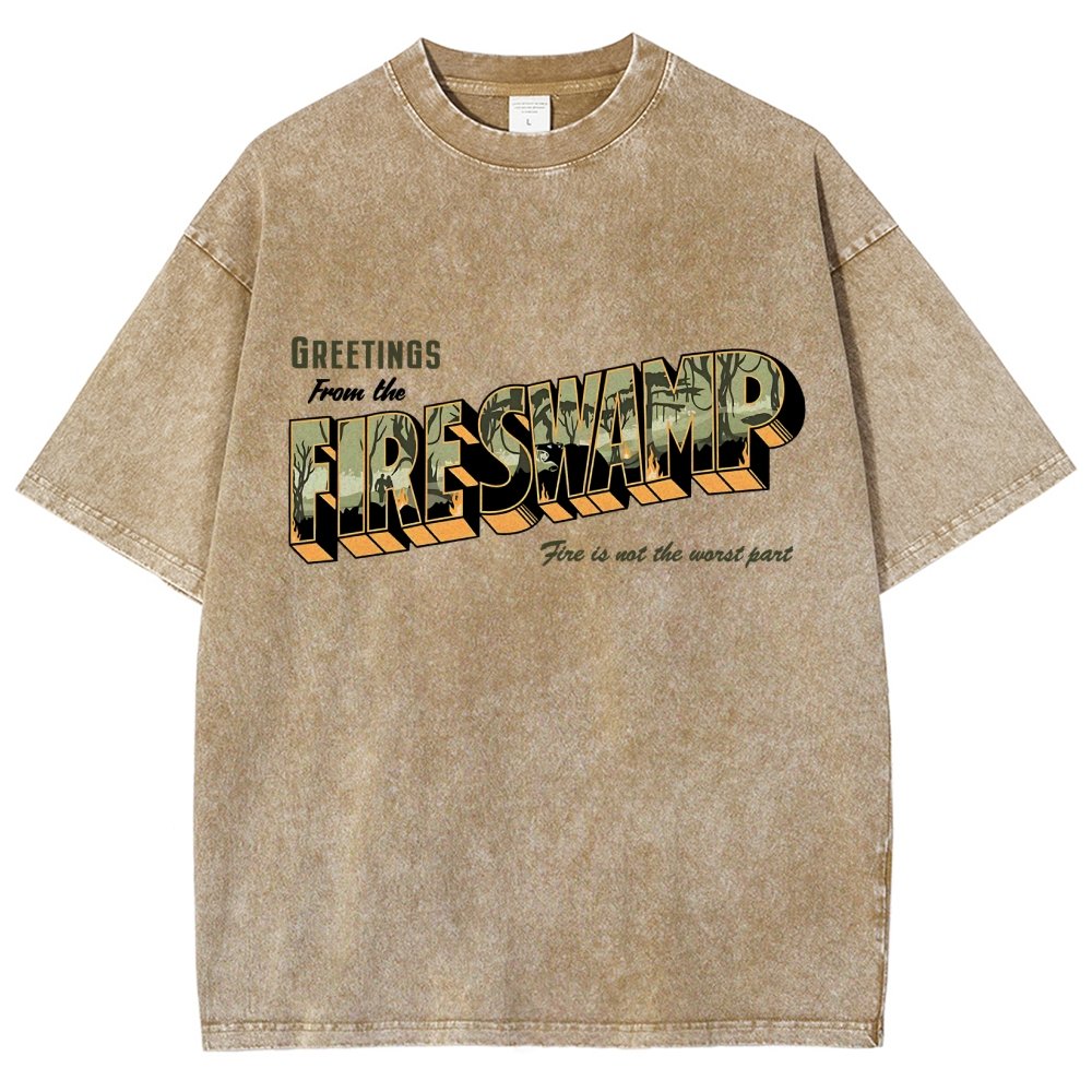 Greetings From The Mystic Swamp Vintage Distressed T-shirt