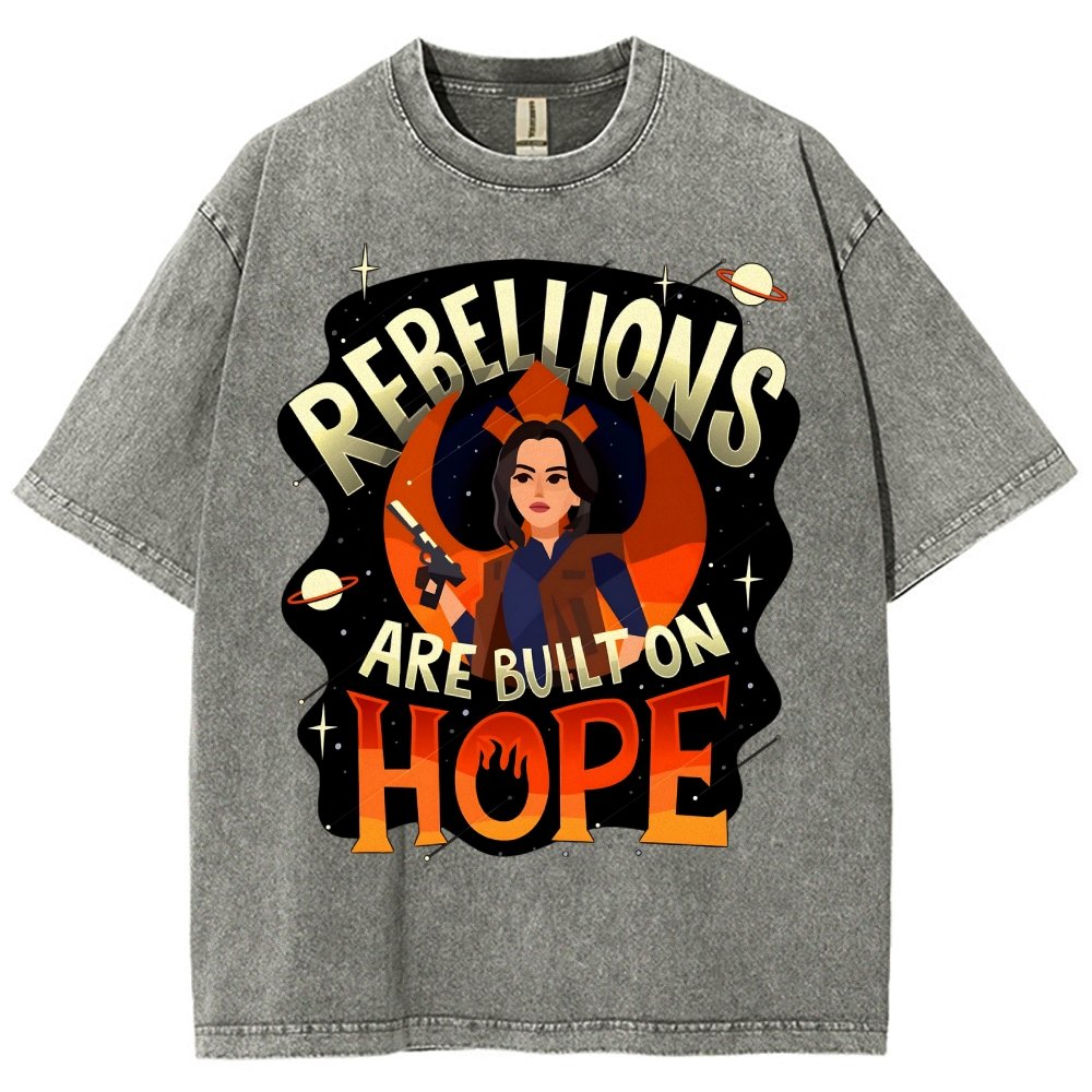 Rebellions Are Built on Hope Vintage Distressed T-shirt