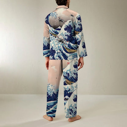 Sea Flight Battle Geek Long Sleeve Pajama Set