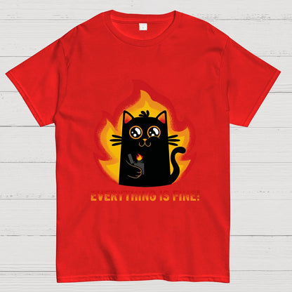 Everything Is Fine Geek T-Shirt