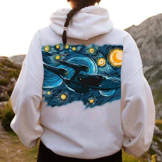 Printed Back Cotton Hoodie