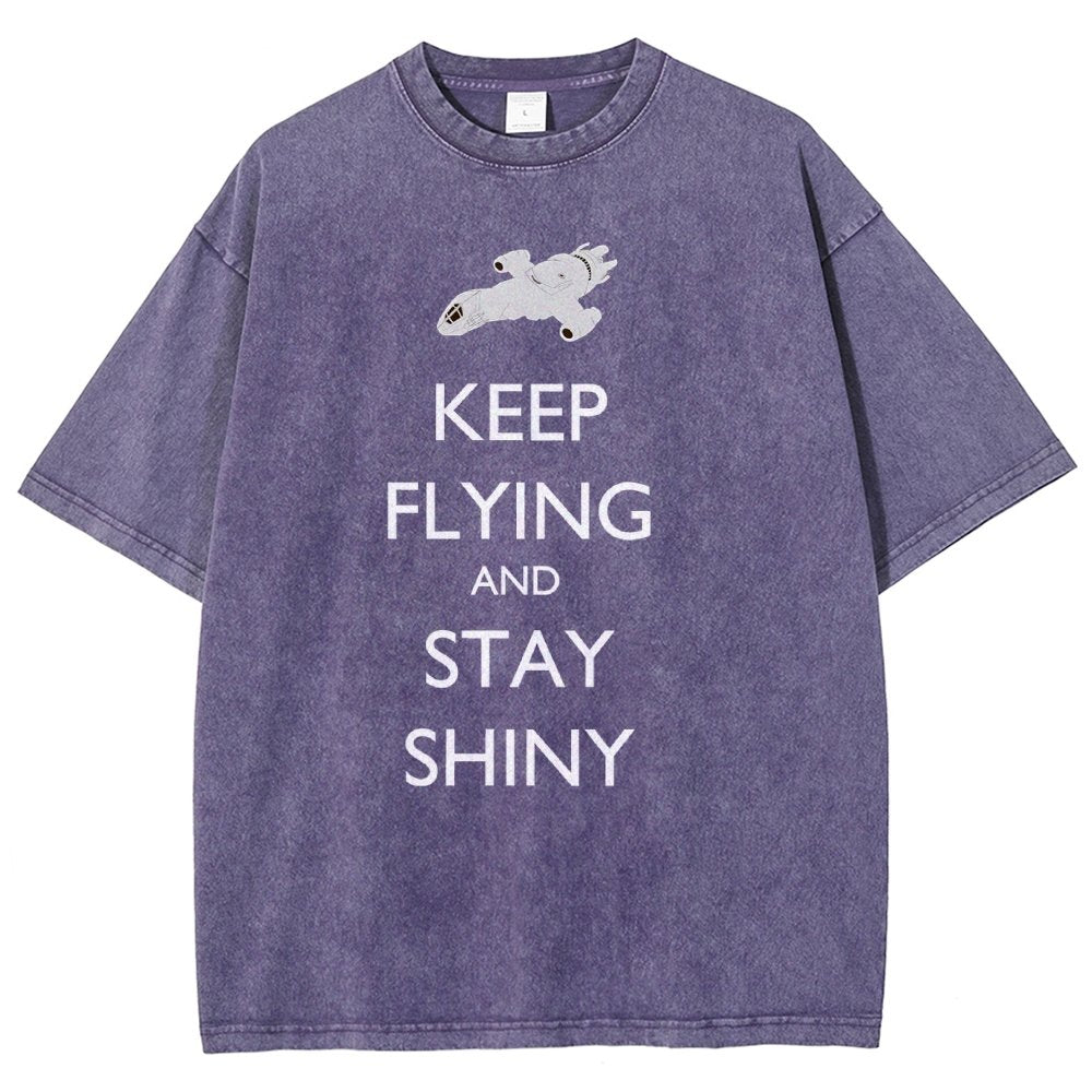 Keep Flying And Stay Shiny Vintage Distressed T-shirt