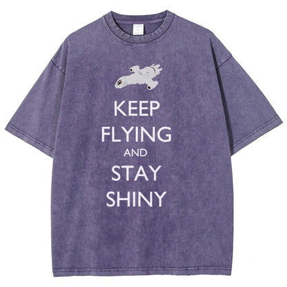 Keep Flying And Stay Shiny Vintage Distressed T-shirt
