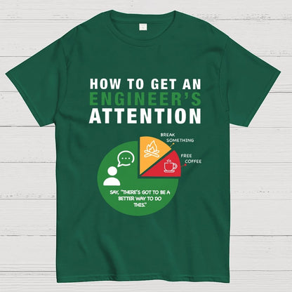 How To Get An Engineer's Attention Unisex Geek T-Shirt