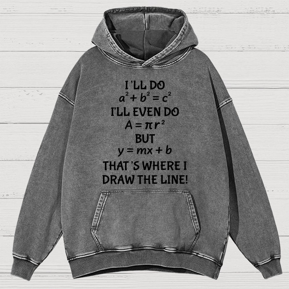 Funny Math Teacher Joke Men Women Fun Math Quotes Teacher Vintage Distressed Hoodie