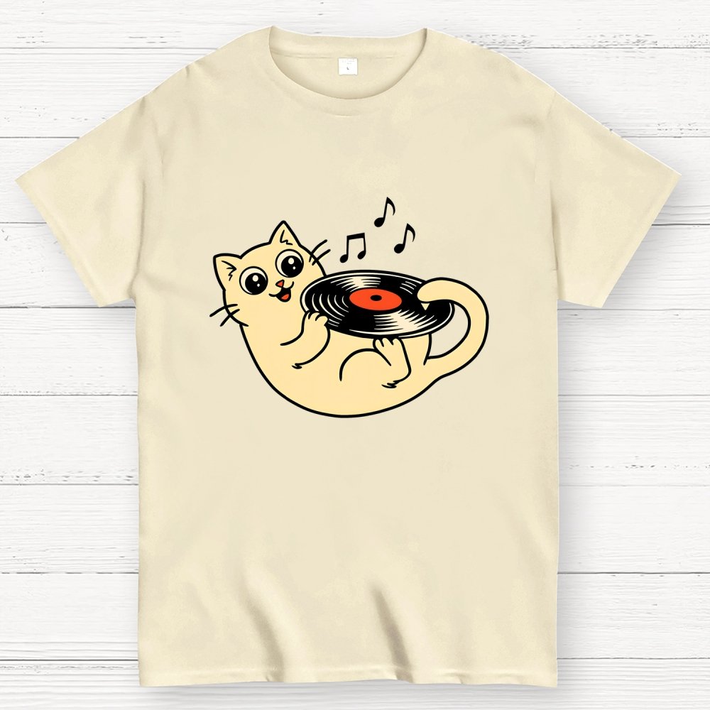 Turntable Cat Geek T-Shirt