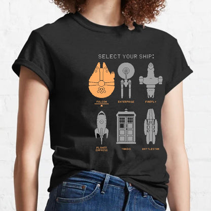 Choose Your Ship Geeky T-Shirt