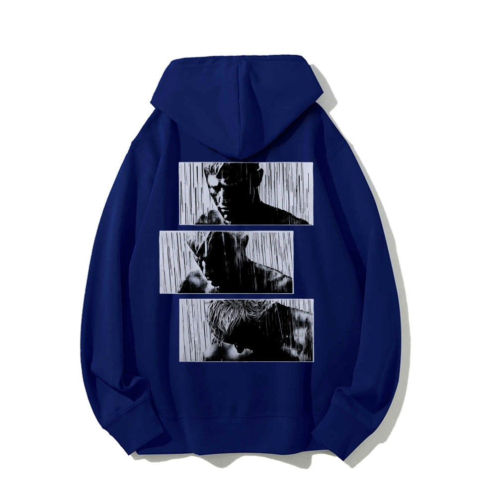 Tears In Rain Printed Back Unisex Cotton Hoodie