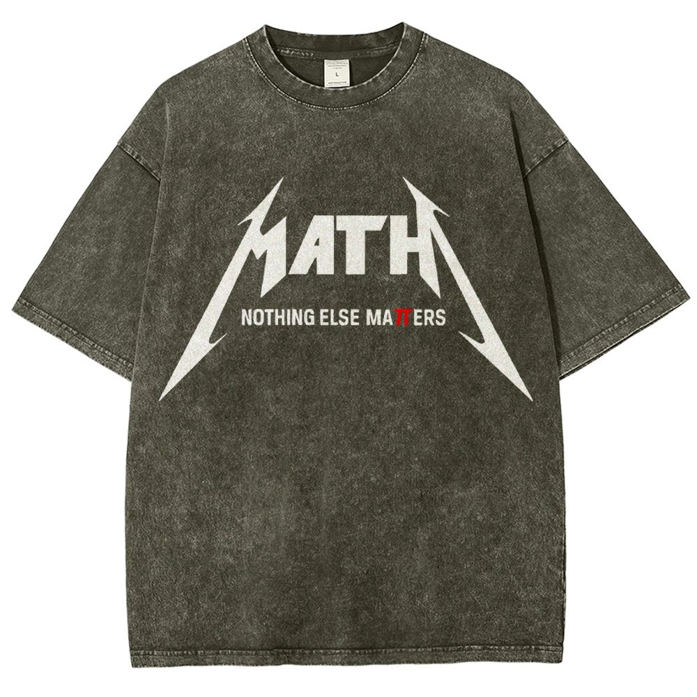 Math Nothing Else Matters Vintage Distressed T-shirt