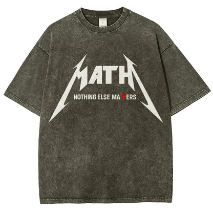 Math Nothing Else Matters Vintage Distressed T-shirt