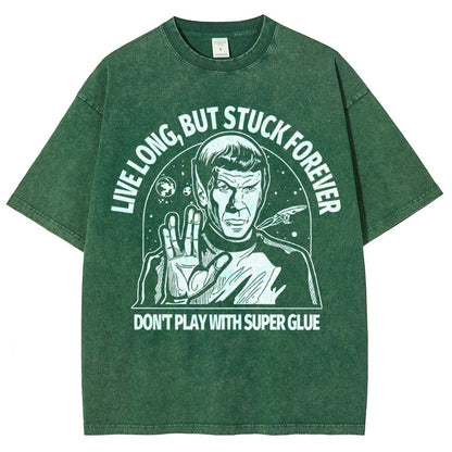 Live long, but trapped forever Vintage Distressed T-shirt