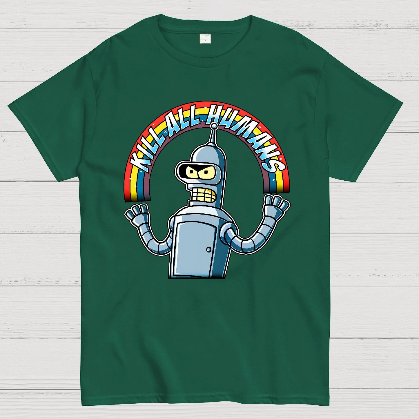 Shiny Metal Robot Geek T-Shirt