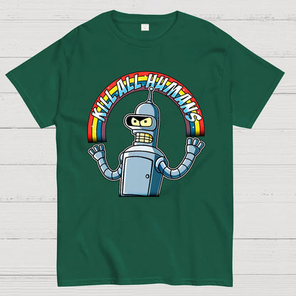 Shiny Metal Robot Geek T-Shirt