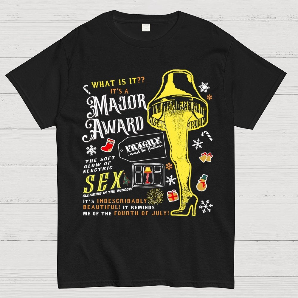 A Major Award Leg Lamp Christmas Geek T-Shirt