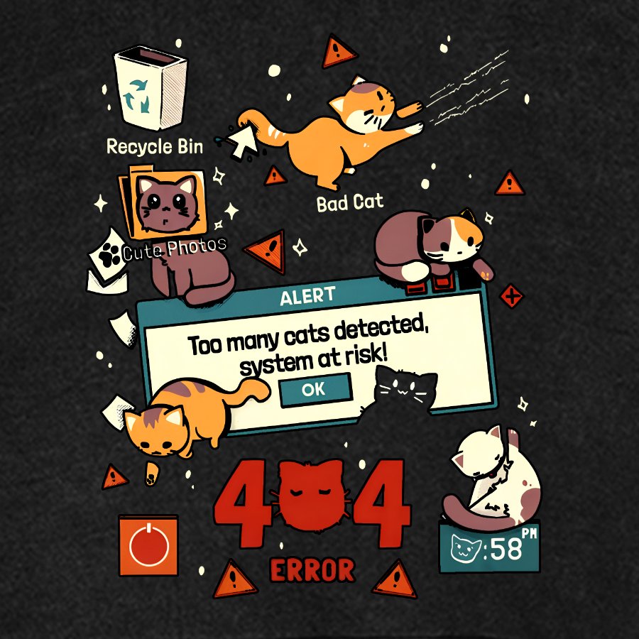 Too Many Cats Alert Vintage Distressed Hoodie