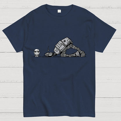 Empire Robot Dog-Planet Battles Geek T-Shirt