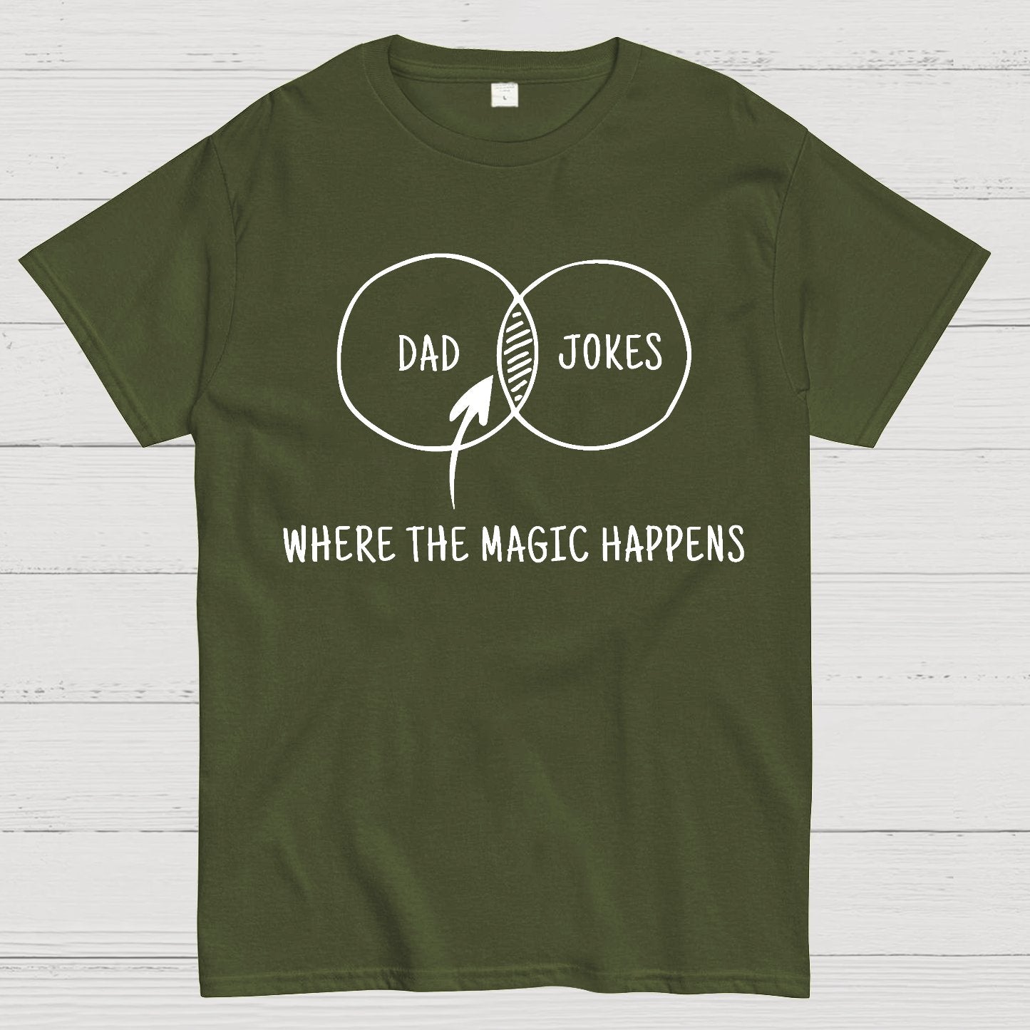 Dad Jokes Where The Magic Happens Geek T-Shirt