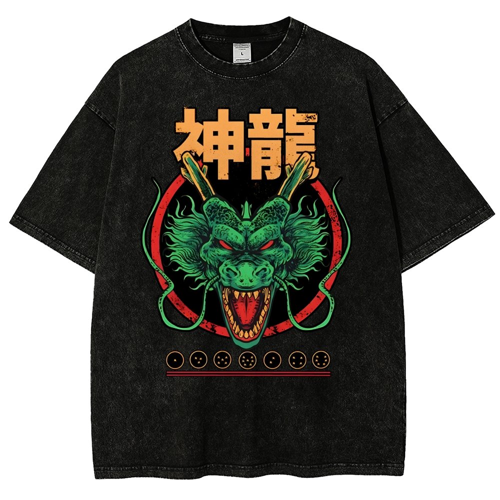 God Dragon Vintage Distressed T-shirt