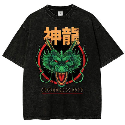 God Dragon Vintage Distressed T-shirt