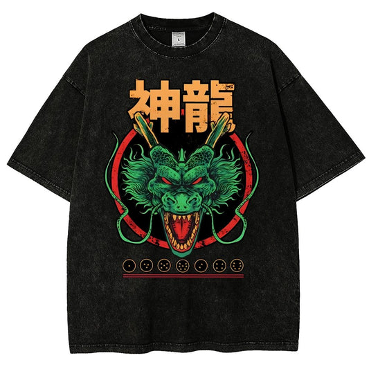 God Dragon Vintage Distressed T-shirt