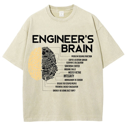 Funny Engineer Vintage Distressed T-shirt