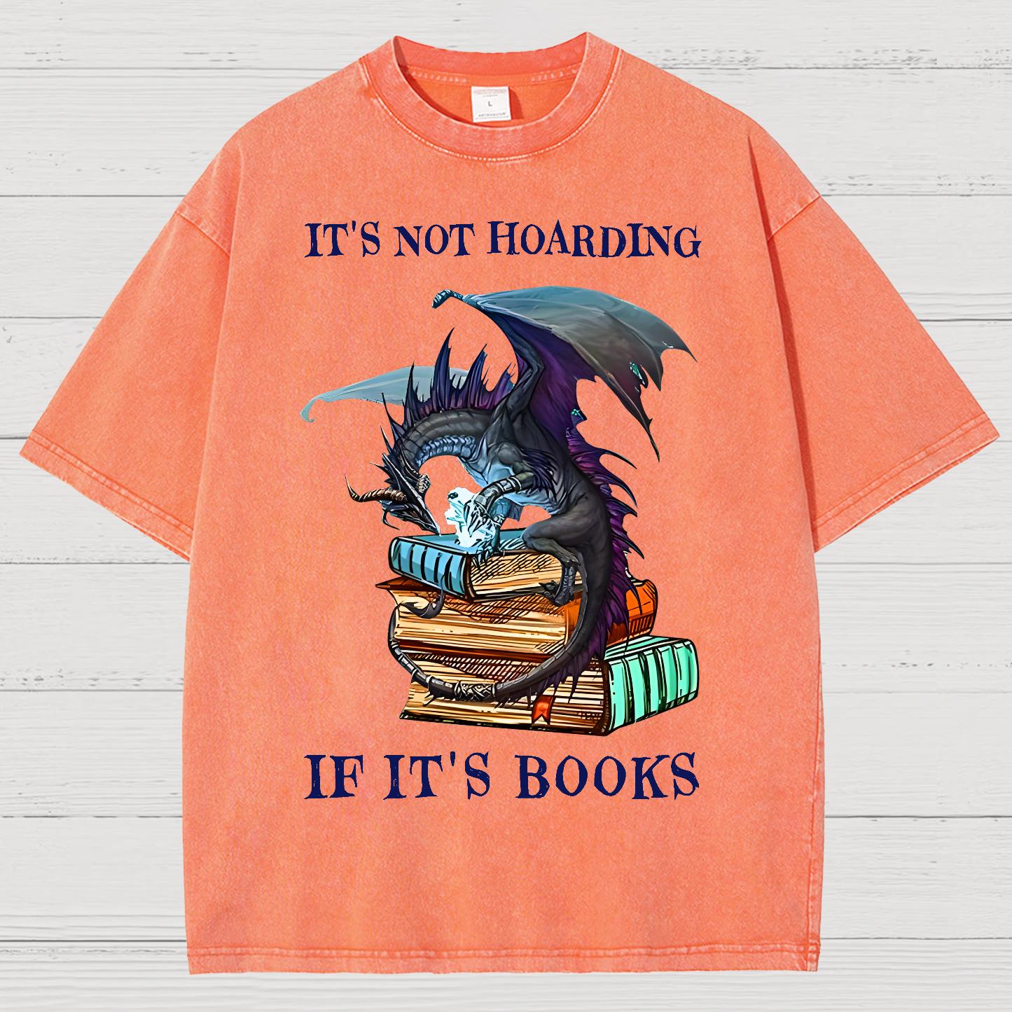 It's Not Hoarding If It's Books Vintage Distressed T-shirt