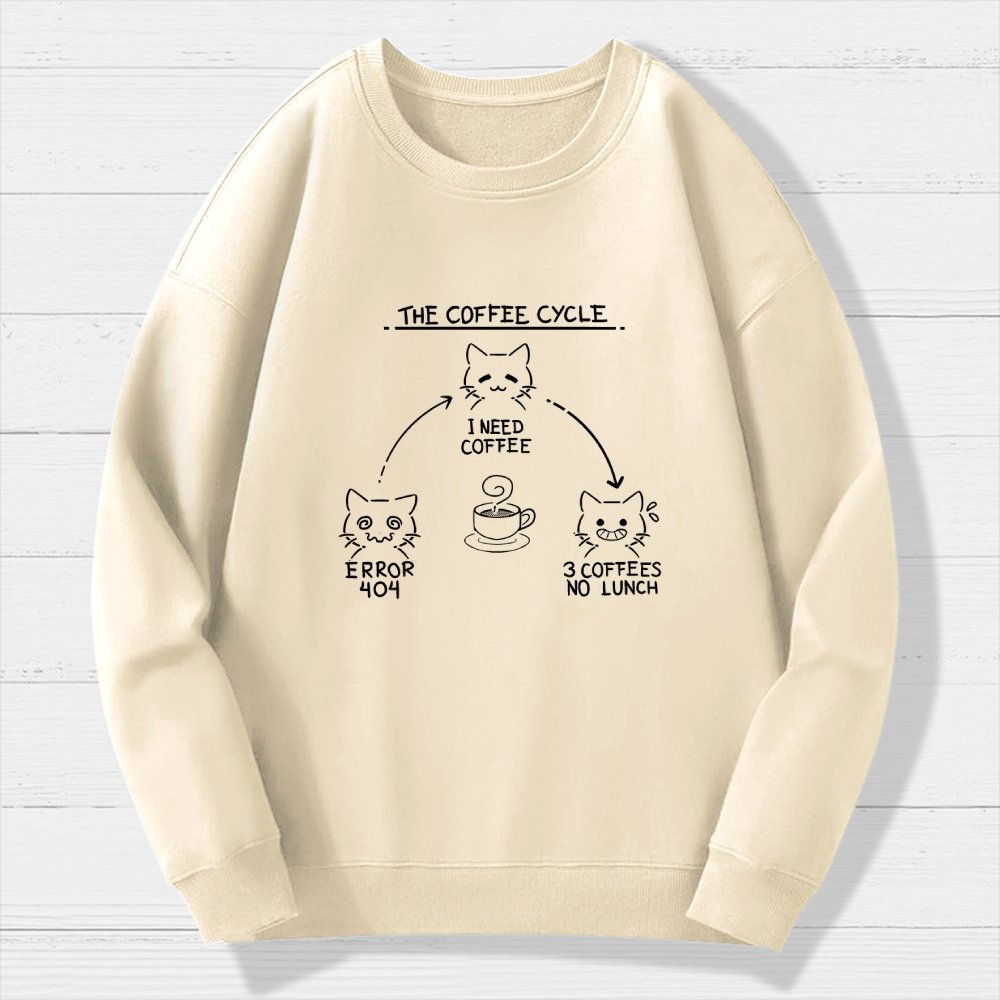 The Coffee Cycle Geek Cotton Sweatshirt