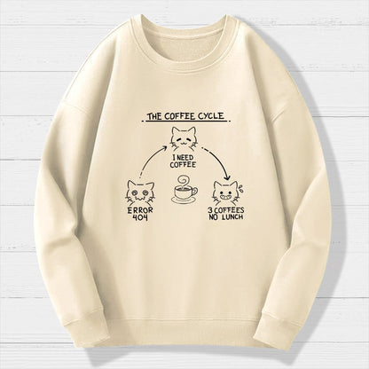 The Coffee Cycle Geek Cotton Sweatshirt