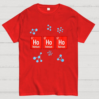 Chemical Element Christmas Ho Ho Ho Geek T-Shirt