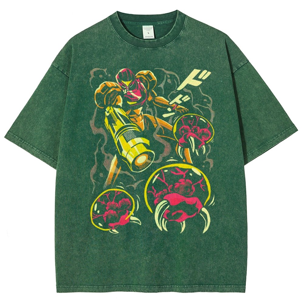LARVA SWARM Vintage Distressed T-shirt