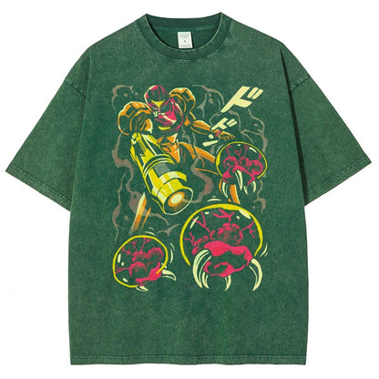 LARVA SWARM Vintage Distressed T-shirt