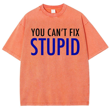 You Can’T Fix Stupid Vintage Distressed T-shirt