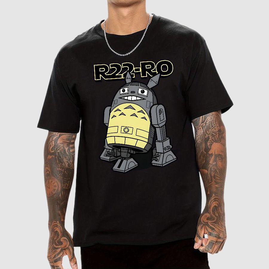 Funny Sci-fi Droid Anime Mashup Geek T-Shirt