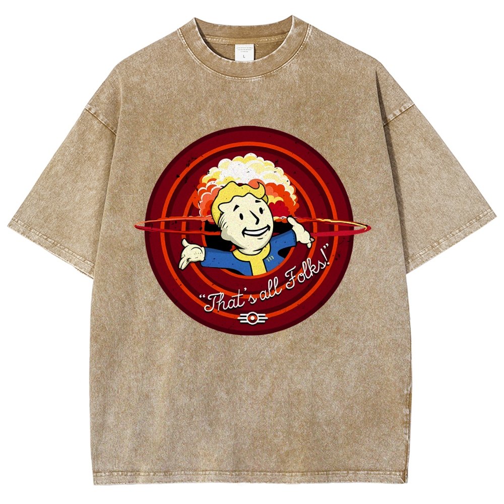 That's all folks Vintage Distressed T-shirt