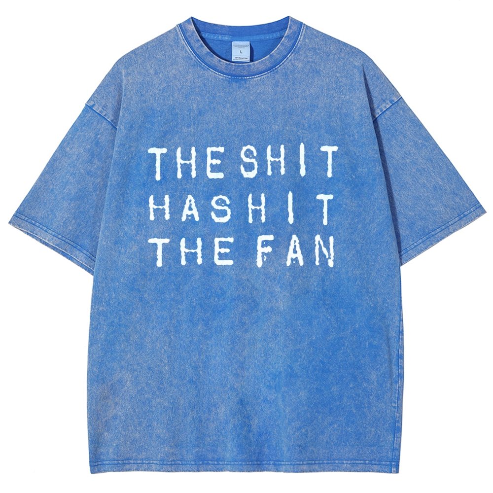 The Shit Has Hit The Fan Vintage Distressed T-shirt