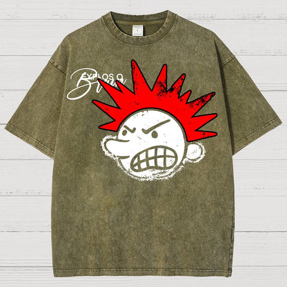 The Brain Explodes Vintage Distressed T-shirt