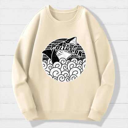 Stop pollution Geek Cotton Sweatshirt