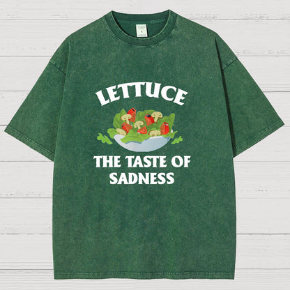 Lettuce The Taste Of Sadness Vintage Distressed T-shirt