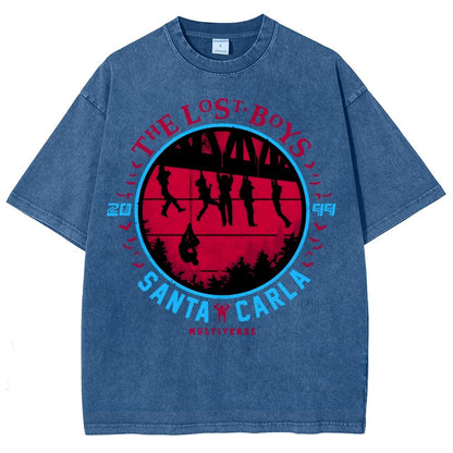 Futuristic Wanderers 2099 Vintage Distressed T-shirt