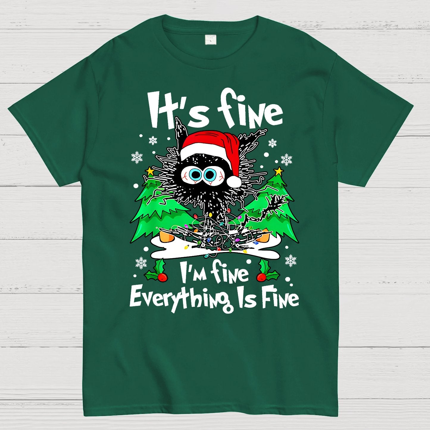 It's Fine I'm Fine Everything Is Fine Geek T-Shirt