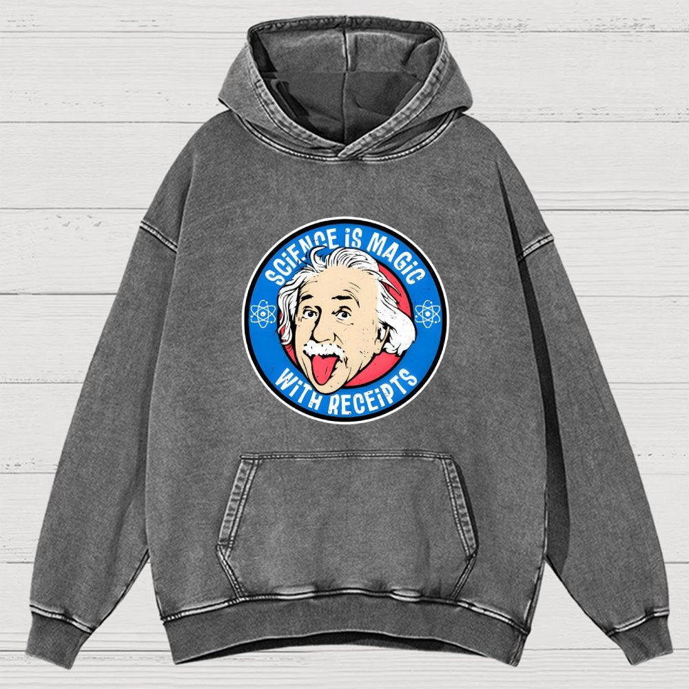 Science Is Magic Vintage Distressed Hoodie