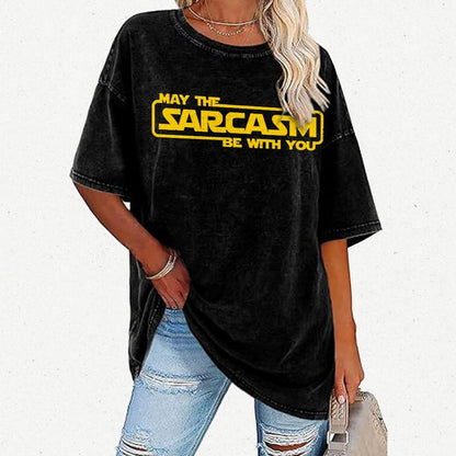 May The Sarcasm Be With You Vintage Distressed T-shirt