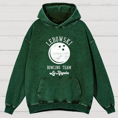 Bowling Team Vintage Distressed Hoodie