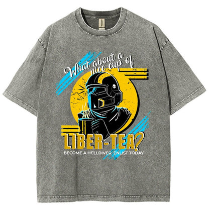 What About A Cup Of Liber-Tea Vintage Distressed T-shirt